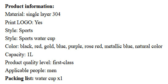 Stainless Steel Protein Powder Shaker