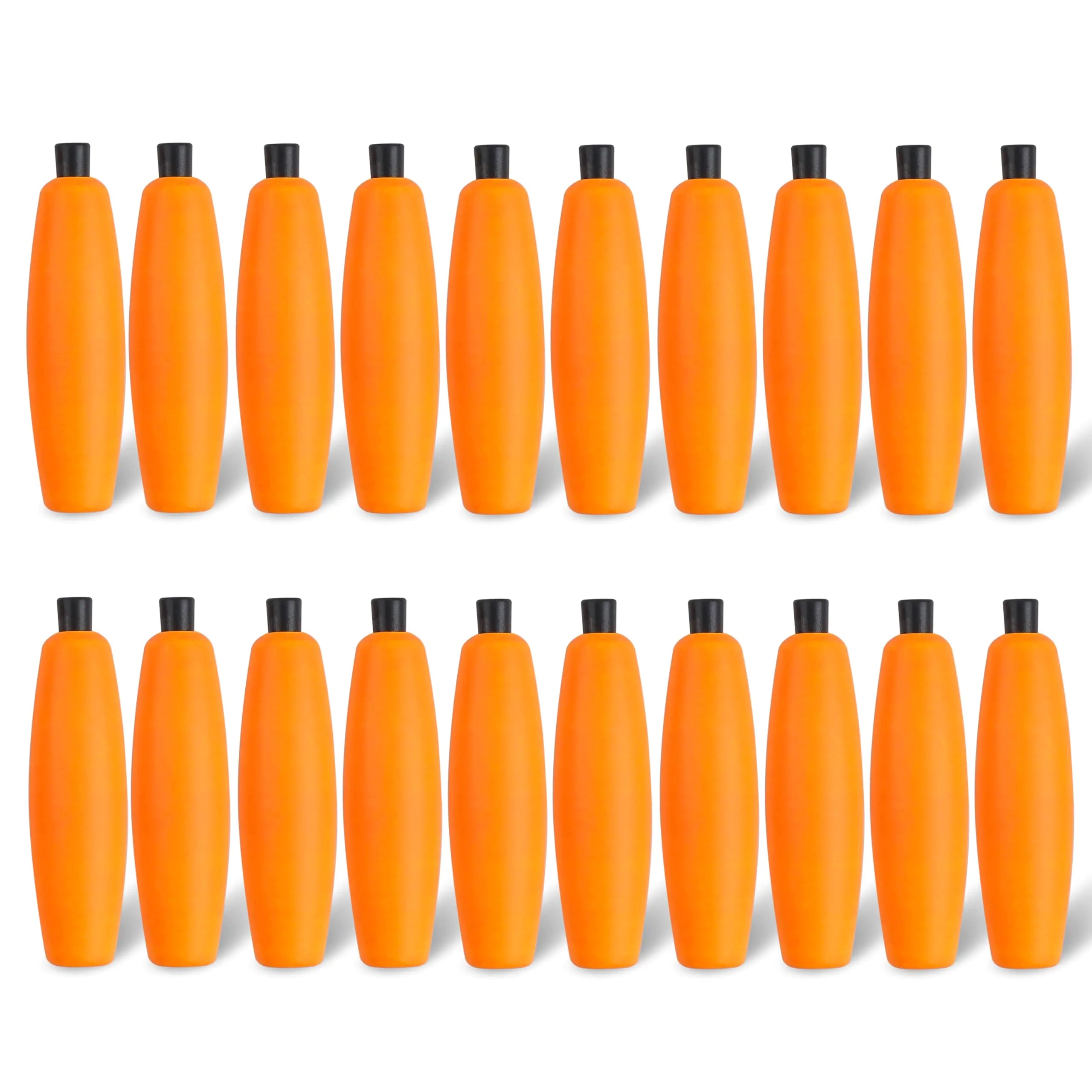 JOGFFDE 20PCS Peg Floats Fishing Bobbers Cigar Slip Fishing Corks Bobbers Fishing Float Fishing Foam Float with Pipe Plug for Saltwater Fishing