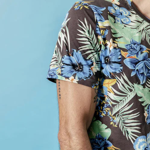 Round Neck All Over Print T-Shirt