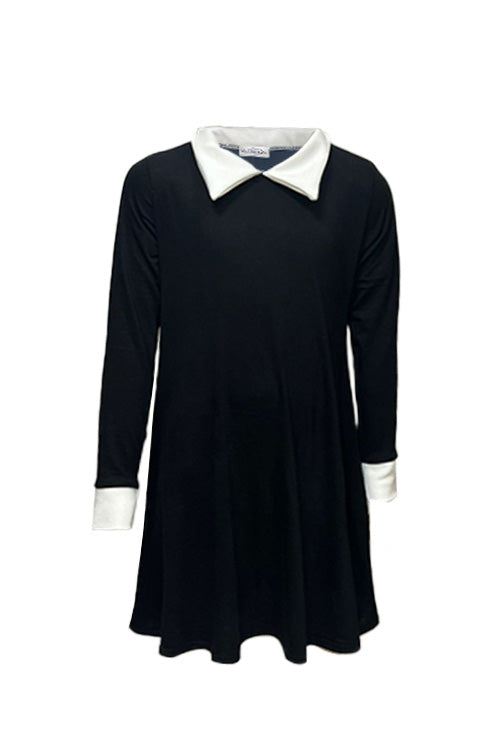 Gothic School Girl Plain Swing Fancy Dress Costume-0