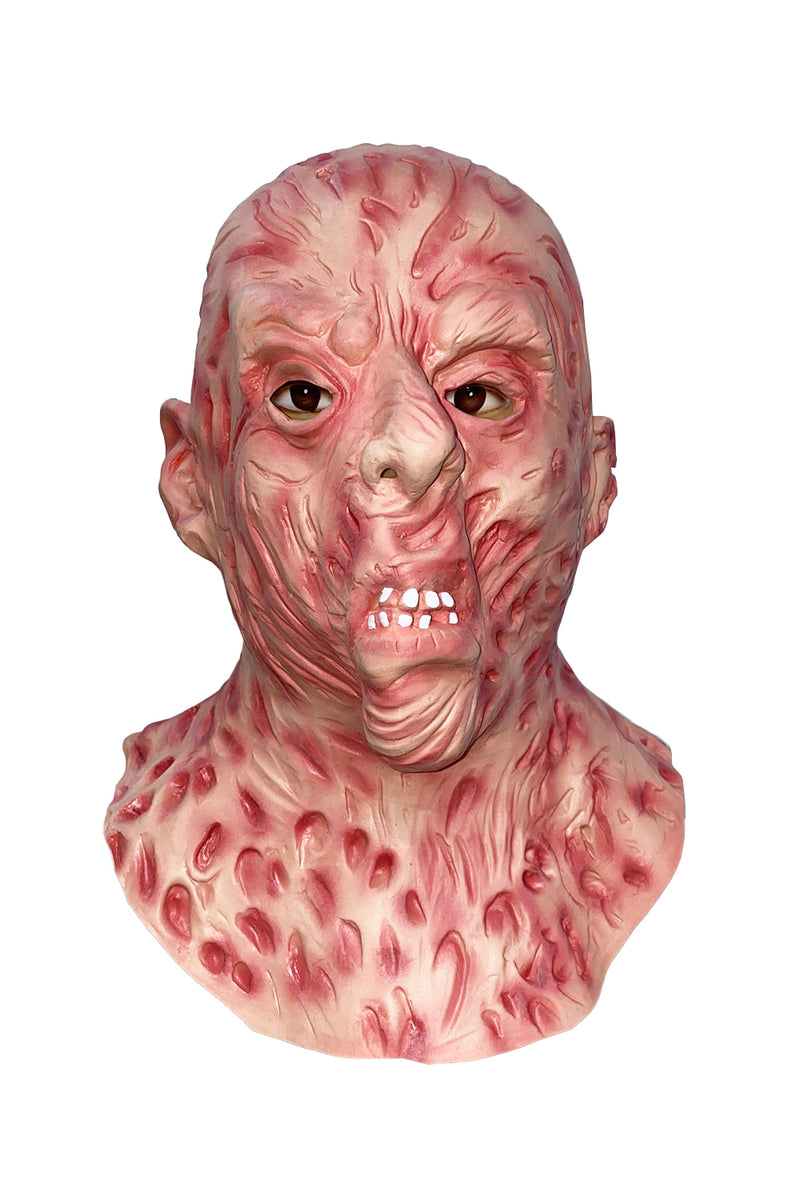 Men Scary Burnt Halloween Full Mask-0