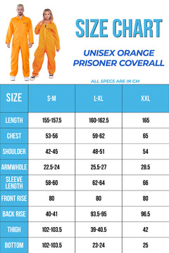 Women Men Orange Prisoner Coverall Jumpsuit-1