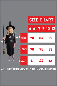 Wickedfun Kids Girls Black Witch 2 Pcs Set-3