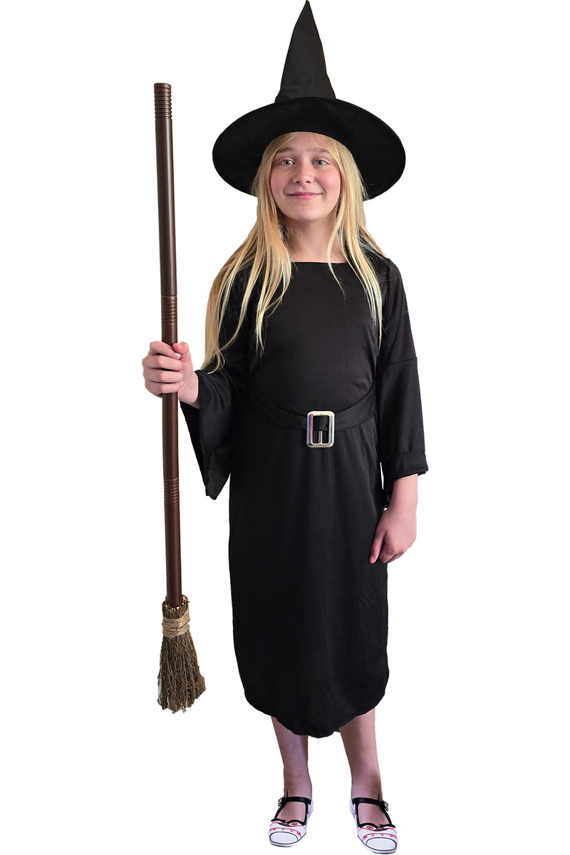 Wickedfun Kids Girls Black Witch 2 Pcs Set-0