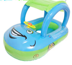 Inflatable Kids Swim Float with Car Canopy